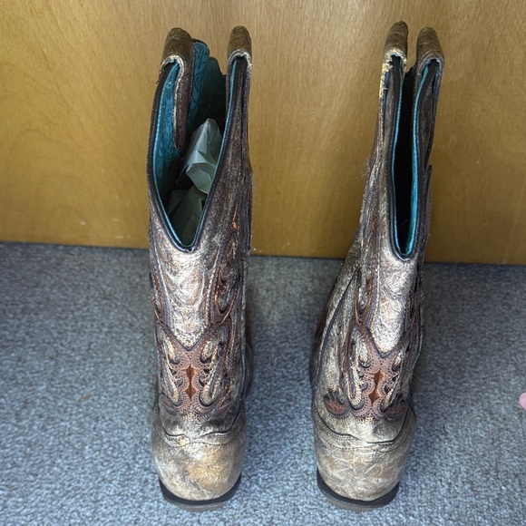 Corral Cognac/Brown Patch Boots C2902 Size 7 - Picture 7 of 9